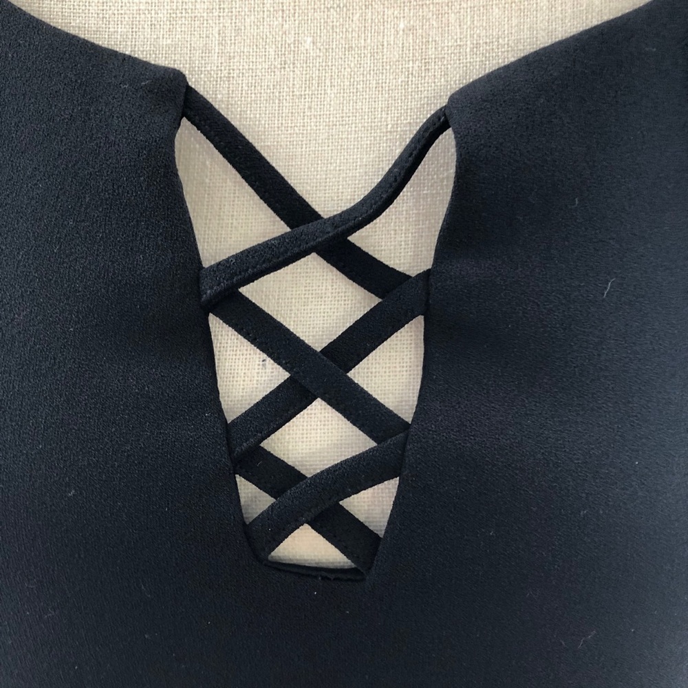🎄 Le Chateau LBD black dress mini SZ M - Picture 5 of 11